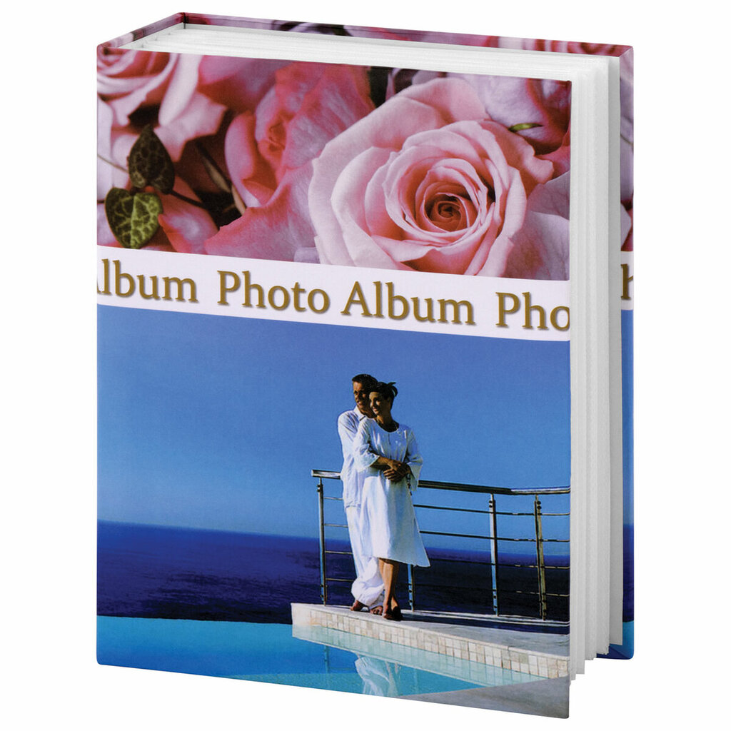 Фотоальбом BRAUBERG Романтика на 304 фотографии 10x15 см, твердая обложка, голубой с розовым, 390675
