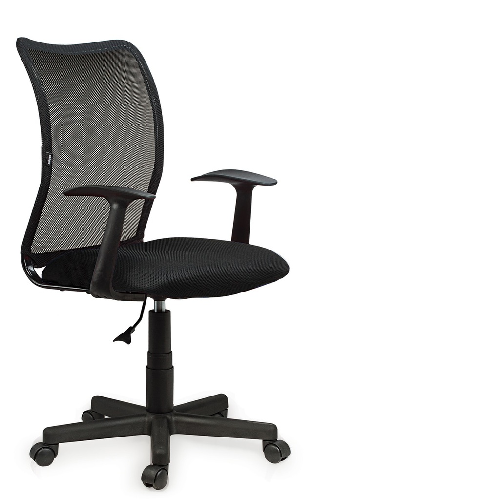 Кресло с подлокотниками, черное, ткань TW, BRABIX Spring MG-307 531406