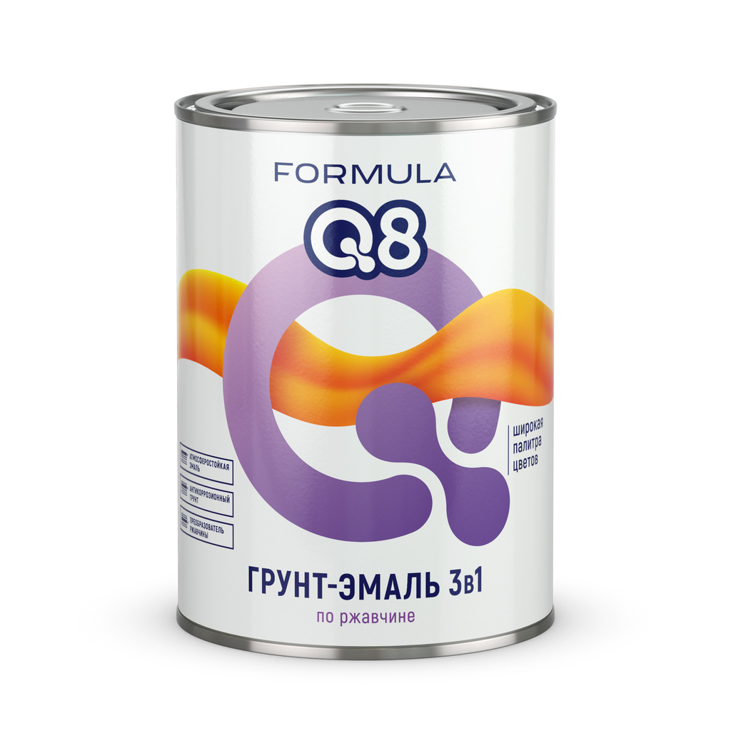 Грунт-эмаль по ржавчине ПРЕСТИЖ FORMULA Q8 желтый, 0.9 кг 52027