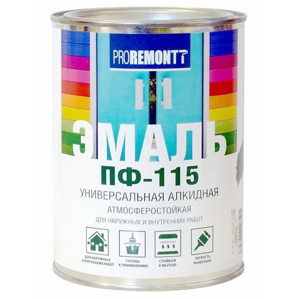 Эмаль PROREMONTT ПФ-115 зеленая, 0.5 кг Лк-00009786