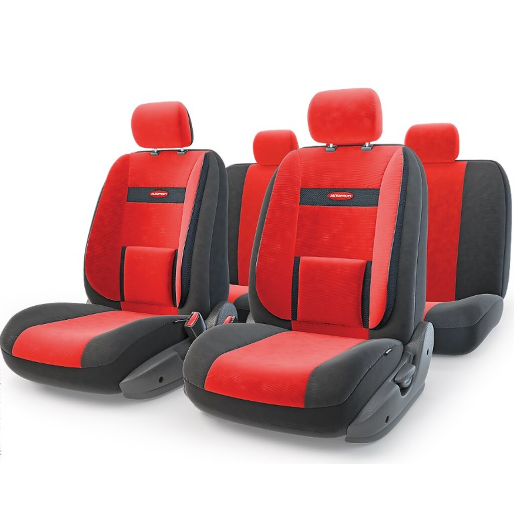 Авточехлы AUTOPROFI COMFORT COM-1105 BK/RD M COM-1105 BK/RD (M)