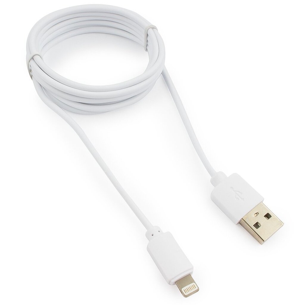 Кабель Гарнизон USB A(M) - Lightning, 1.8м, белый GCC-USB2-AP2-6-W