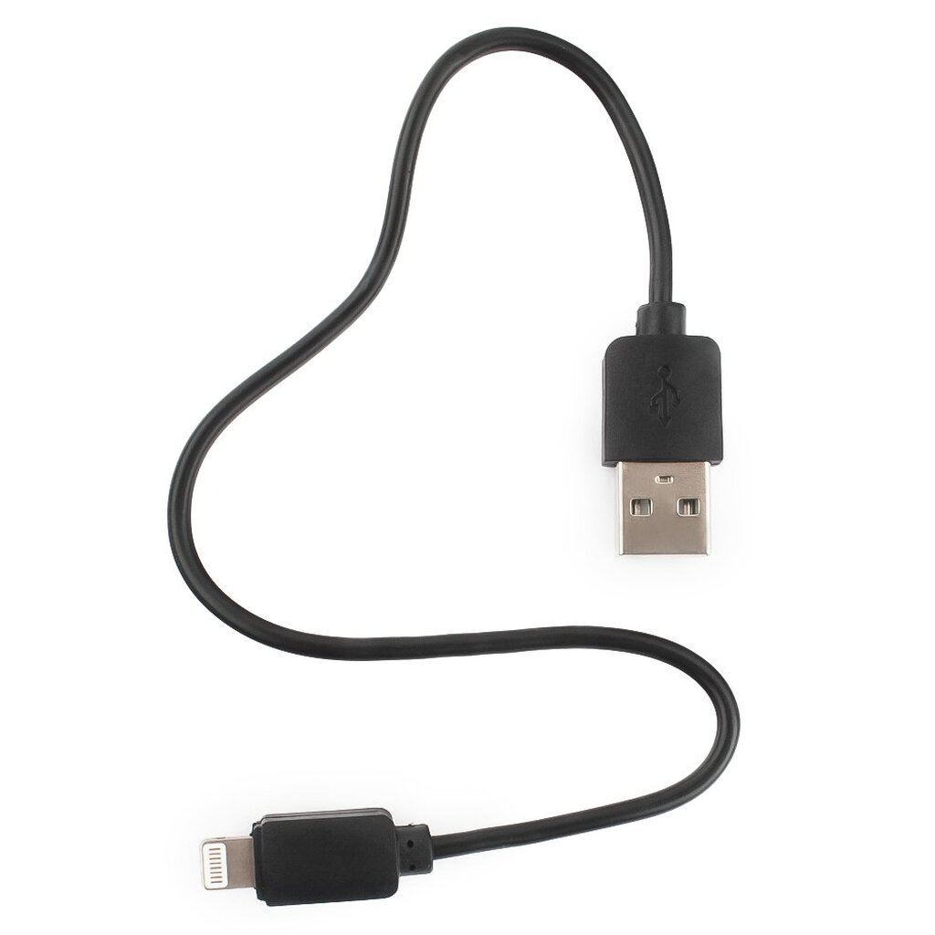 Кабель Гарнизон USB A(M) - Lightning, 0.3м, черный GCC-USB2-AP2-0.3M