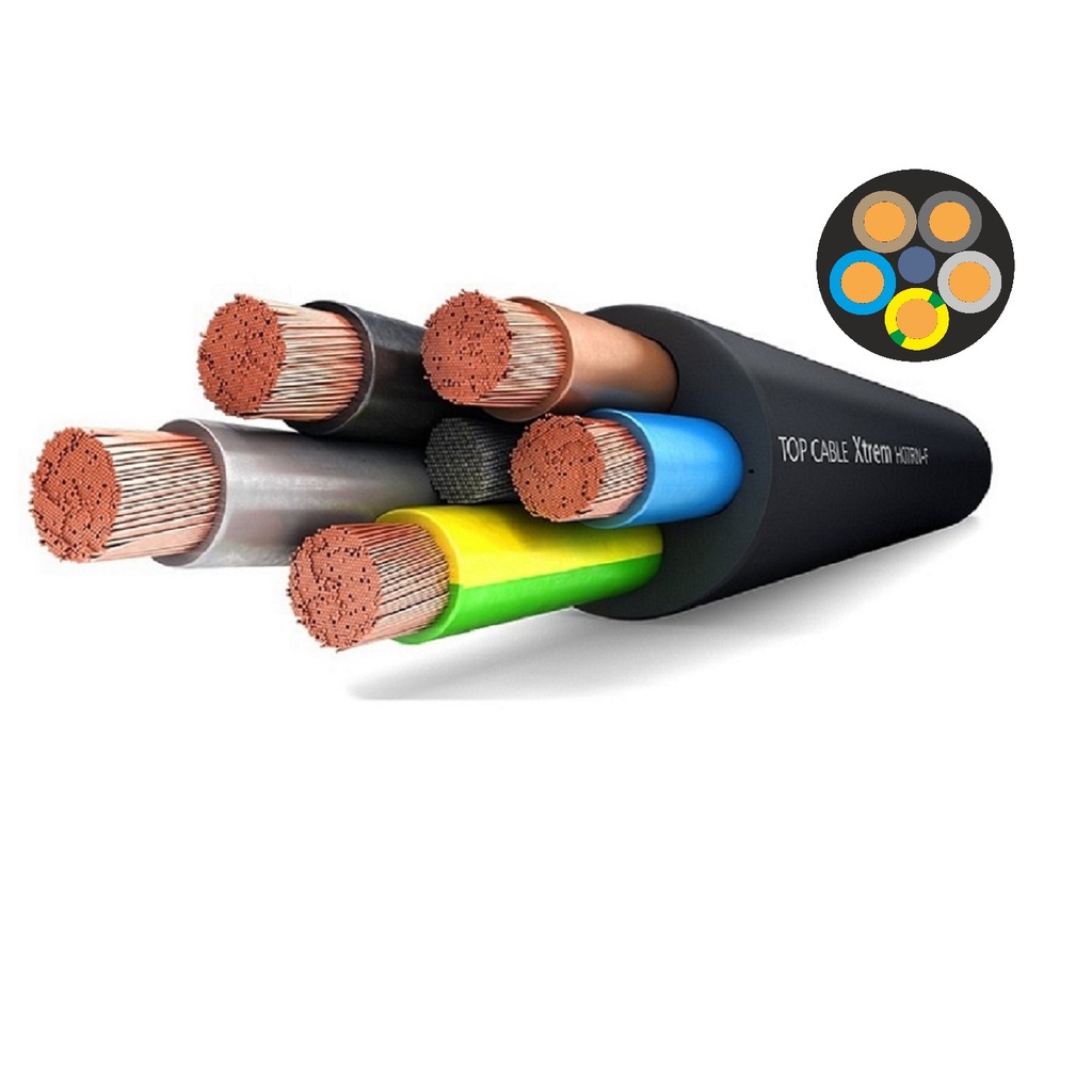 Силовой гибкий кабель Top Cable XTREM H07RN-F 5х1,5 10 метров 3005001MR10RU