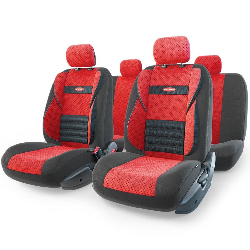 Авточехлы AUTOPROFI COMFORT COMBO CMB-1105 BK/RD M