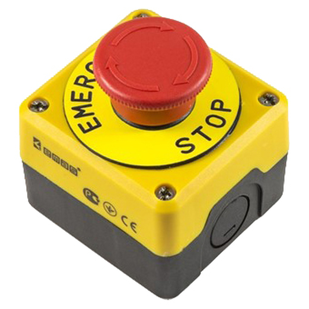 Пульт управления Emas с табличкой аварийной кнопки, 250В, 4А. P1EC400E40K