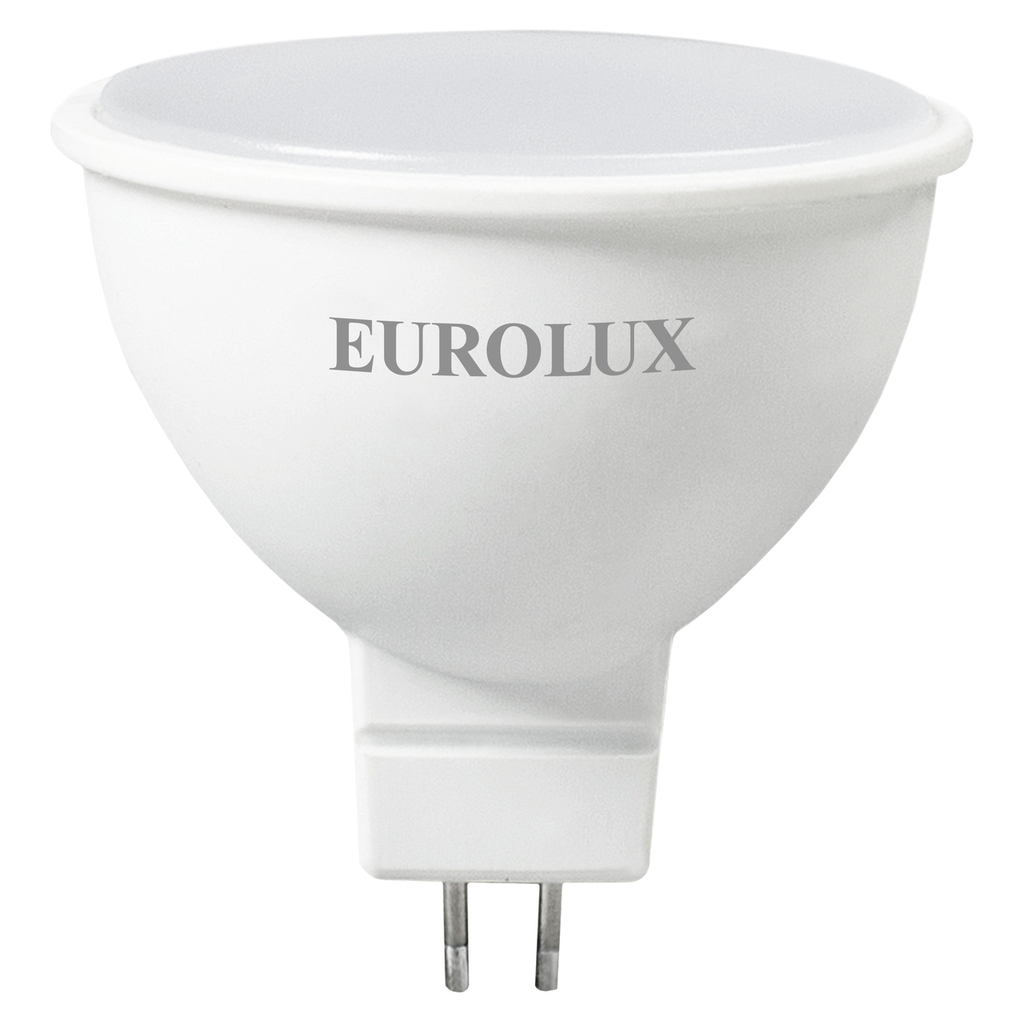 Лампа Eurolux светодиодная LL-E-MR16-7W-230-4K-GU5.3 /рефлектор, 7Вт, нейтр., GU5.3/ 76/2/24