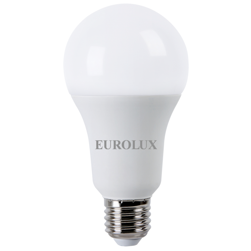 Светодиодная лампа Eurolux LL-E-A70-20W-230-2,7K-E27/груша, 20Вт, теплый белый, Е27 76/2/21