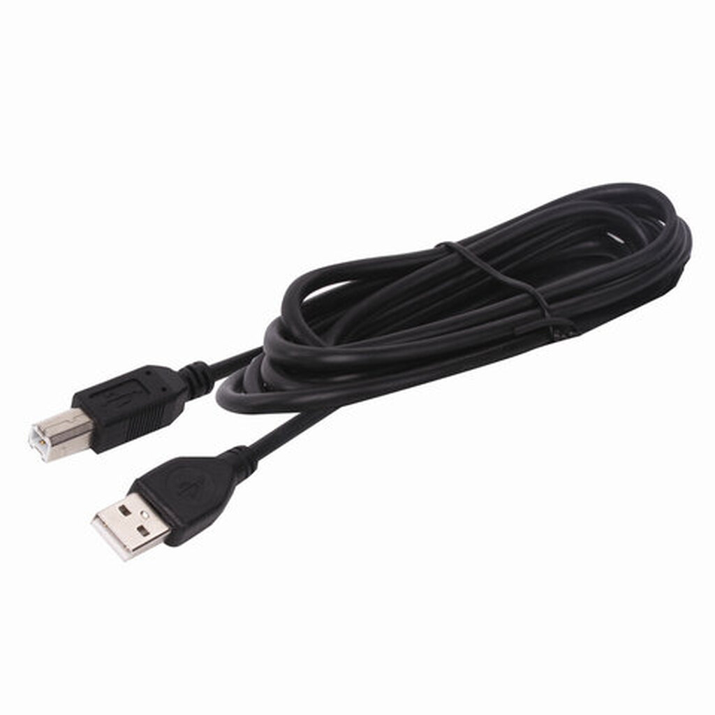 Кабель SONNEN USB 2.0 AM-BM 1,5м Premium медь для периферии экранированный черный 513128