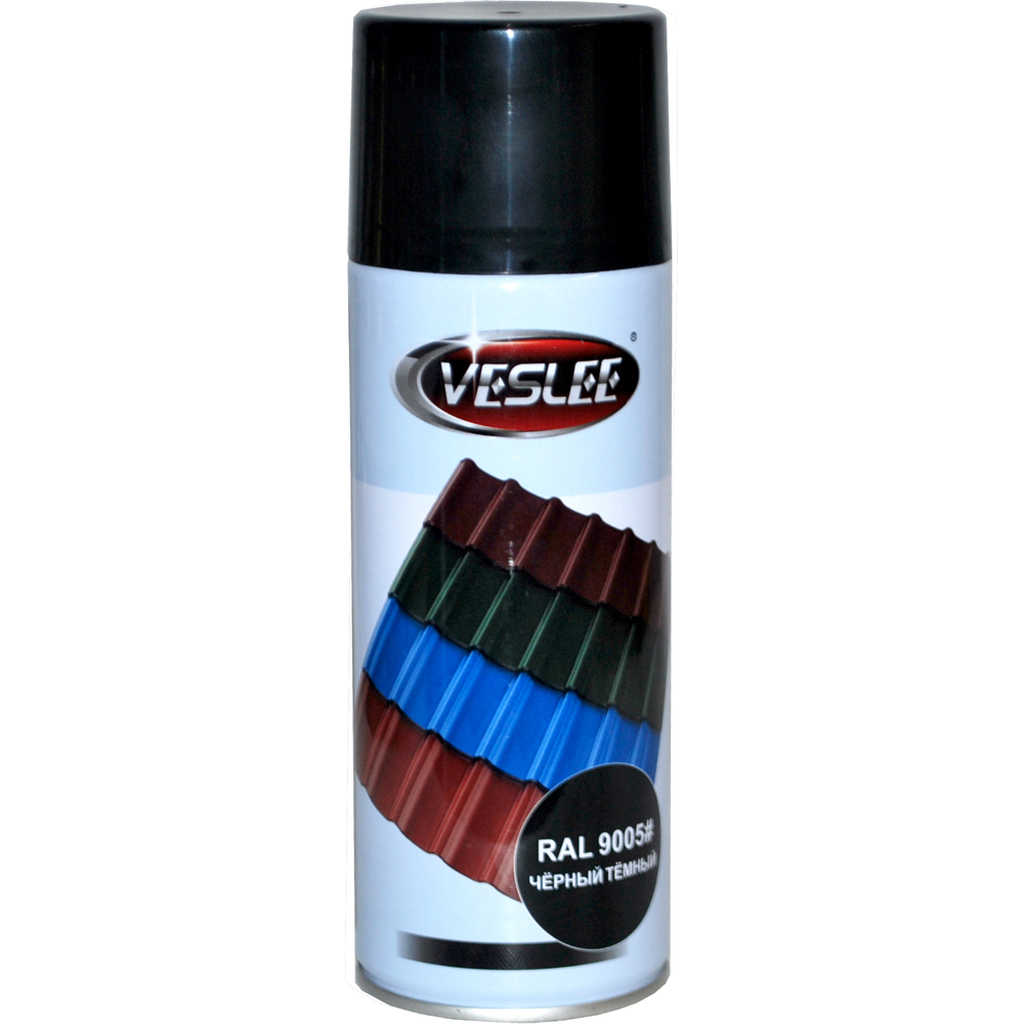 Краска для металлочерепицы Veslee черный темный RAL 9005 VL-P6 9005