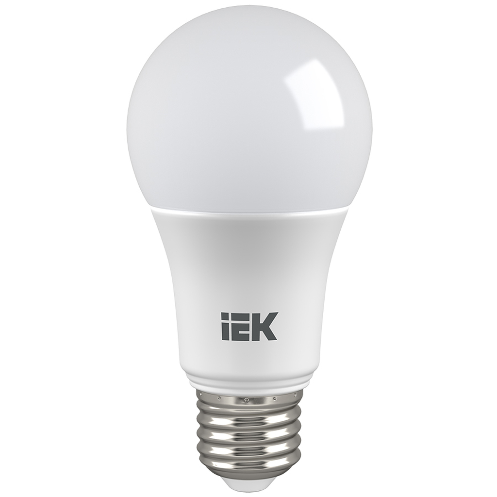 Лампа IEK LED A60, 7вт, 230В, 6500К, E27 LLE-A60-7-230-65-E27