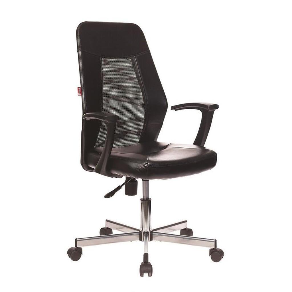 Кресло Easy Chair VBEChair-225 DSL PTW кожзам, черный, сетка черная, хром 979629