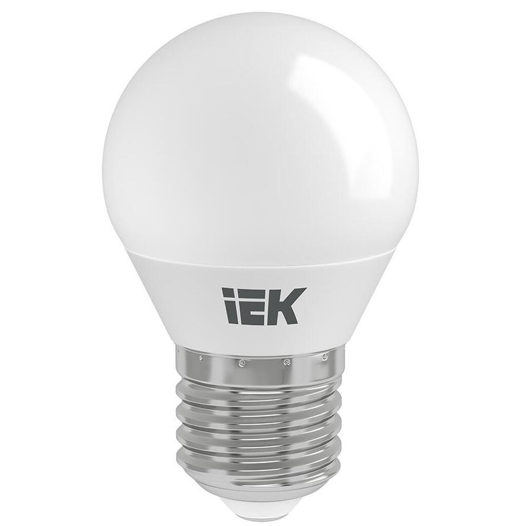 Лампа IEK LED, G45, шар, 7вт, 230В, 3000К, E27 LLE-G45-7-230-30-E27