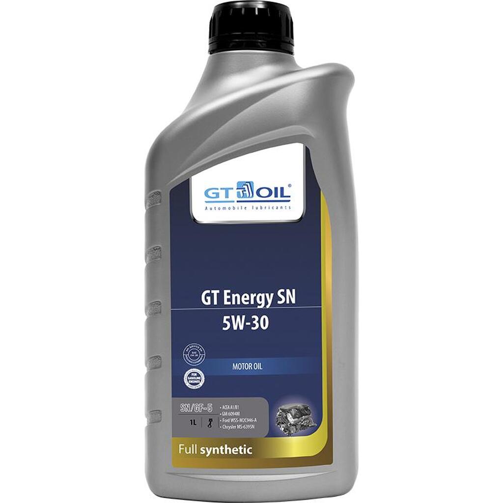 Масло Energy SN, SAE 5W30, API SN, 1 л GT OIL 8809059407240