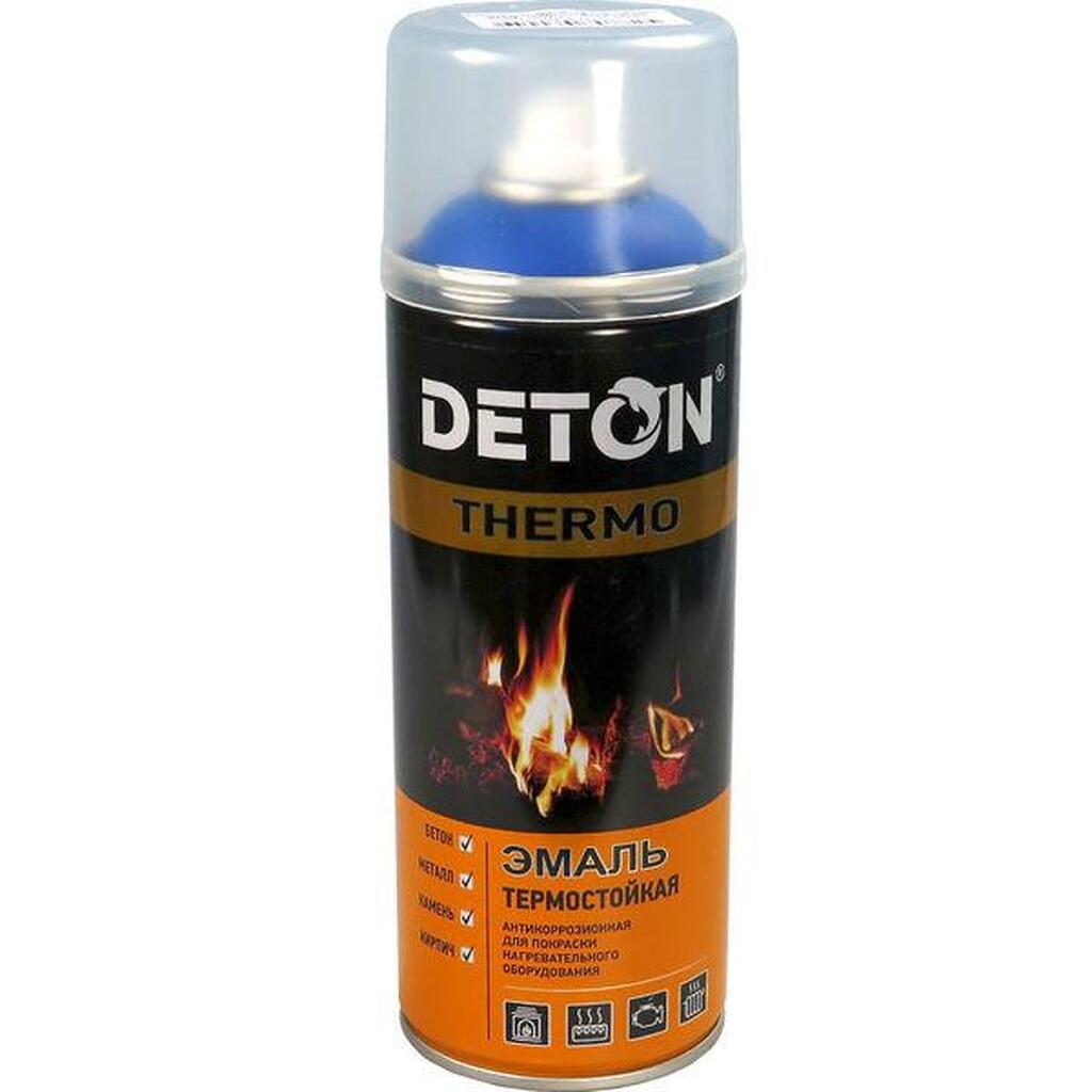 Аэрозольная термостойкая эмаль DETON белая THERMO 520 мл 126939