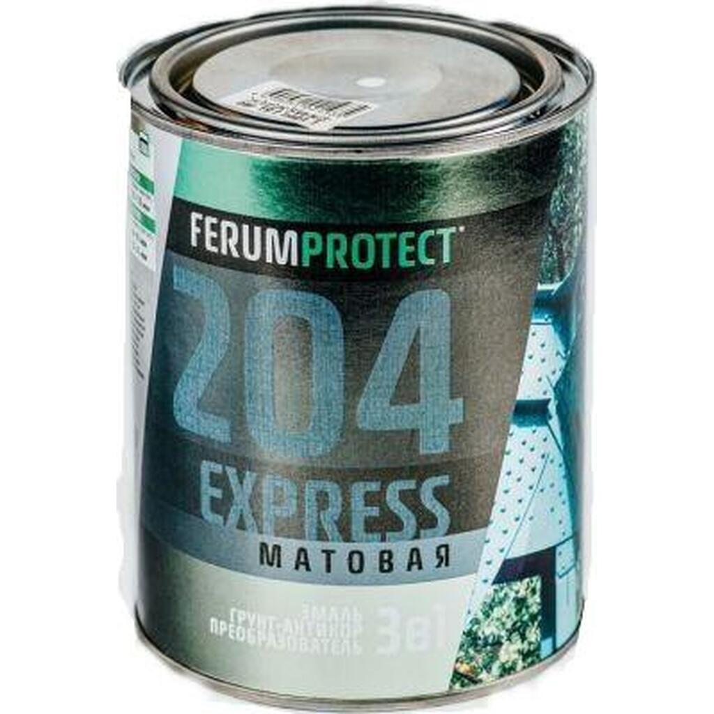 Грунт-эмаль Ferumprotect 3-в-1 204 Зеленая 0,8 кг ТД000002829