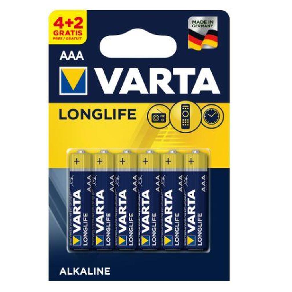 Батарейки Varta LONGLIFE AAA 4+2 04103101426