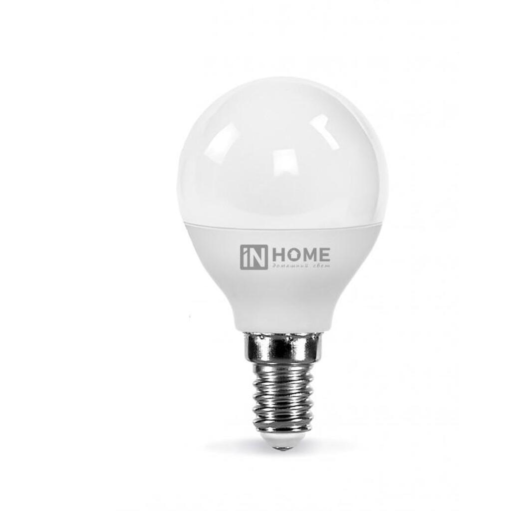 Светодиодная лампа IN HOME LED-ШАР-VC 8Вт 230В Е14 6500К 600Лм 4690612024882