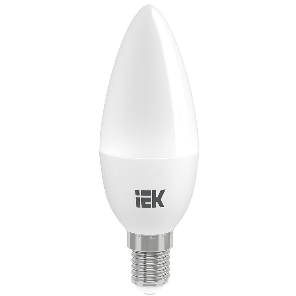 Лампа IEK LED, C35, свеча, 5вт, 230В, 4000К, E14 LLE-C35-5-230-40-E14