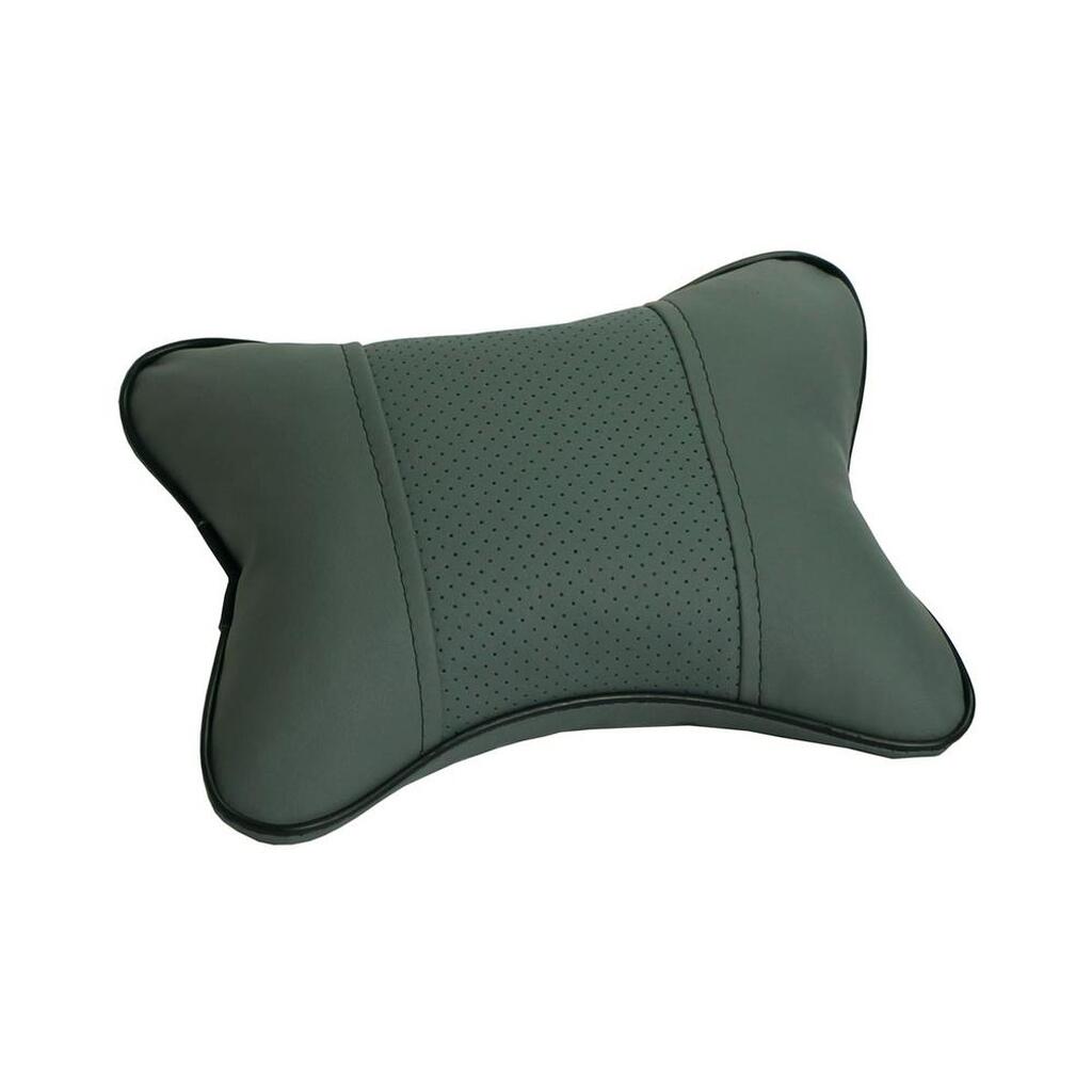 Автомобильная подушка под шею DolleX 300*210 мм, экокожа, светло-серая PGL-2130