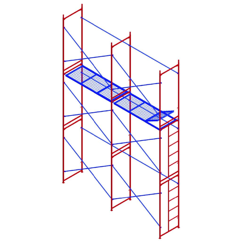 Комплект рамных лесов МЕГА М 6х4 776