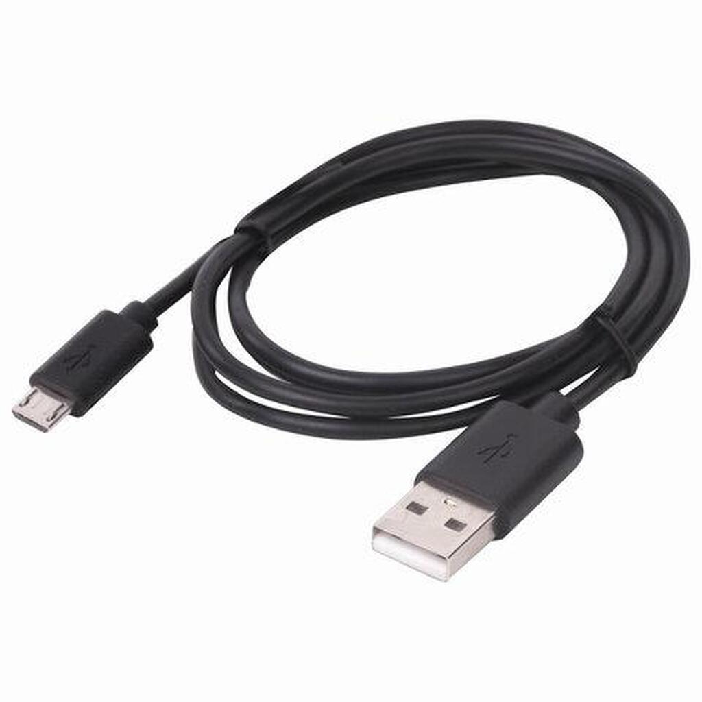 Кабель SONNEN USB2.0-micro USB 1м медь для передачи данных и зарядки черный 513115