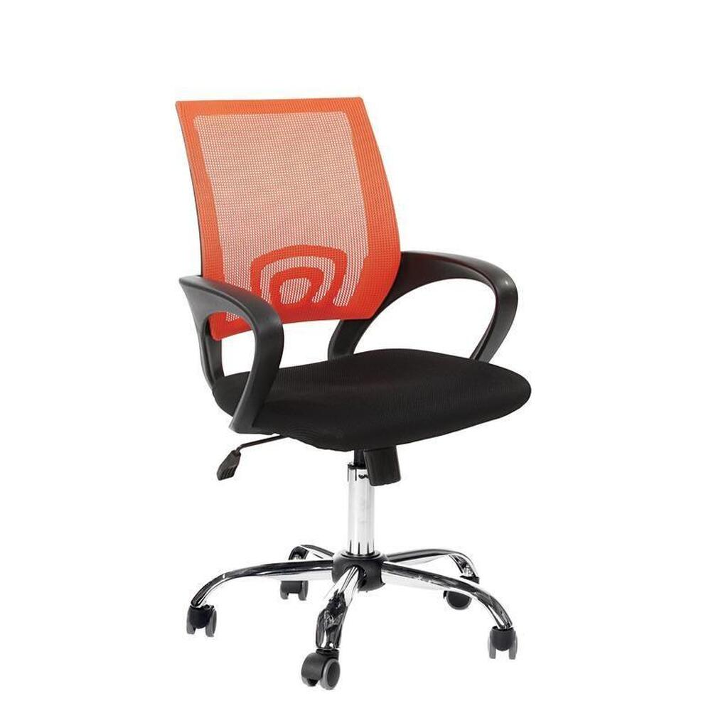 Кресло Easy Chair VTEChair-304 TC Net ткань черный/сетка оранжевый, хром 941224