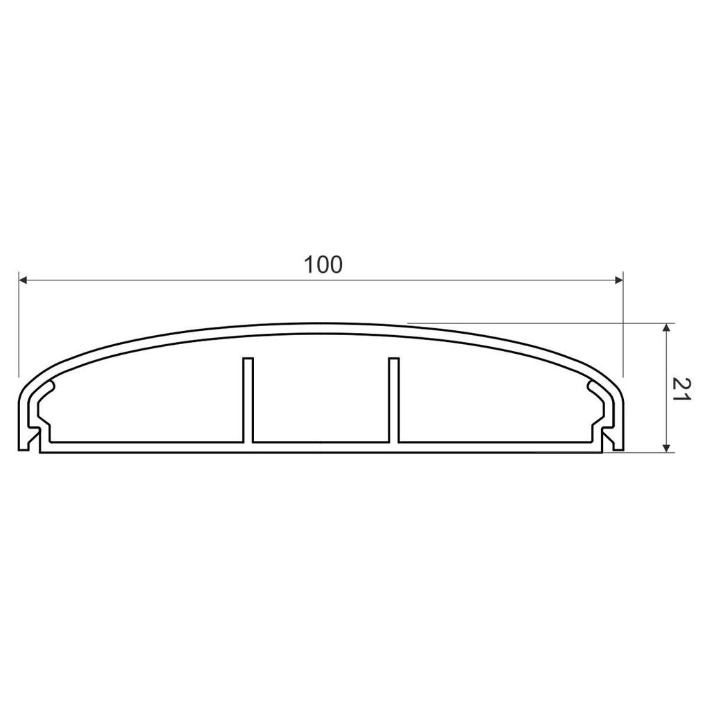 Кабельный канал 100х21 KOPOS ELEGANT LE 100_HD