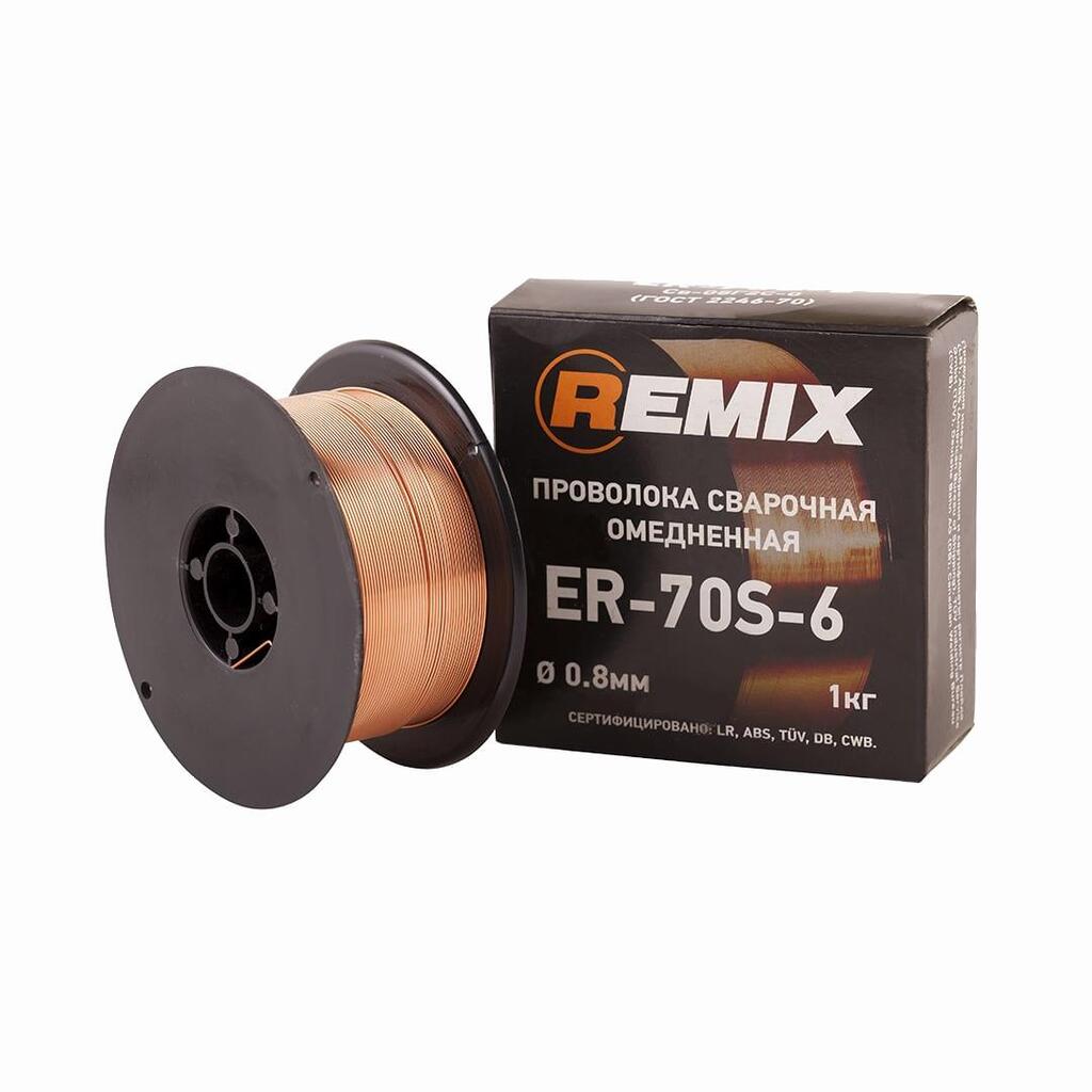 Проволока сварочная омедненная (0.8 мм; 1 кг) REMIX PROV01
