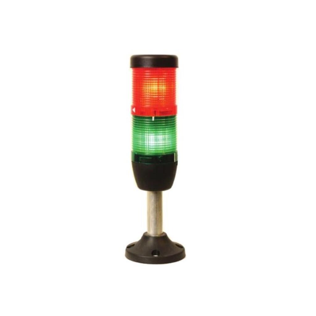 Сигнальная колонна Emas 50мм, красная, зелёная, 220В IK52L220XM03