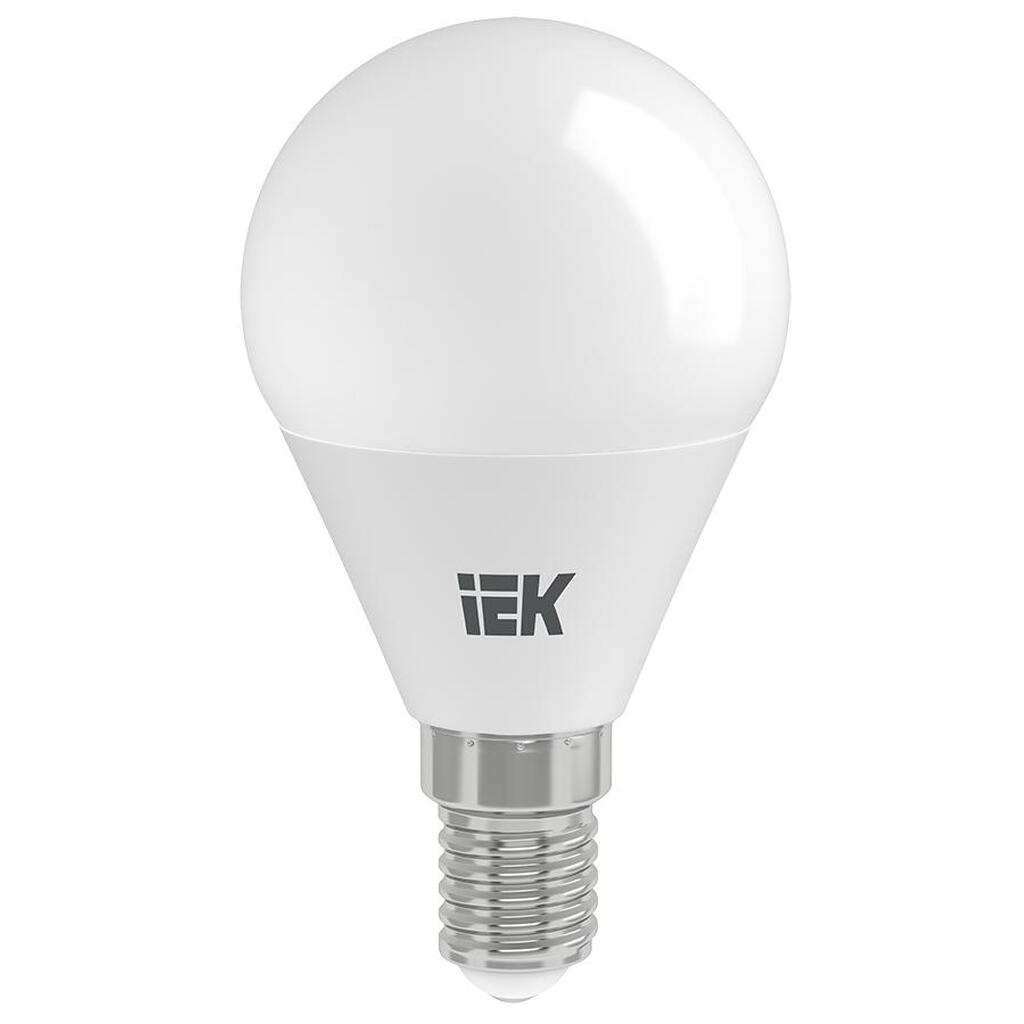 Лампа IEK LED, G45, шар, 9вт, 230В, 4000К, E14 LLE-G45-9-230-40-E14