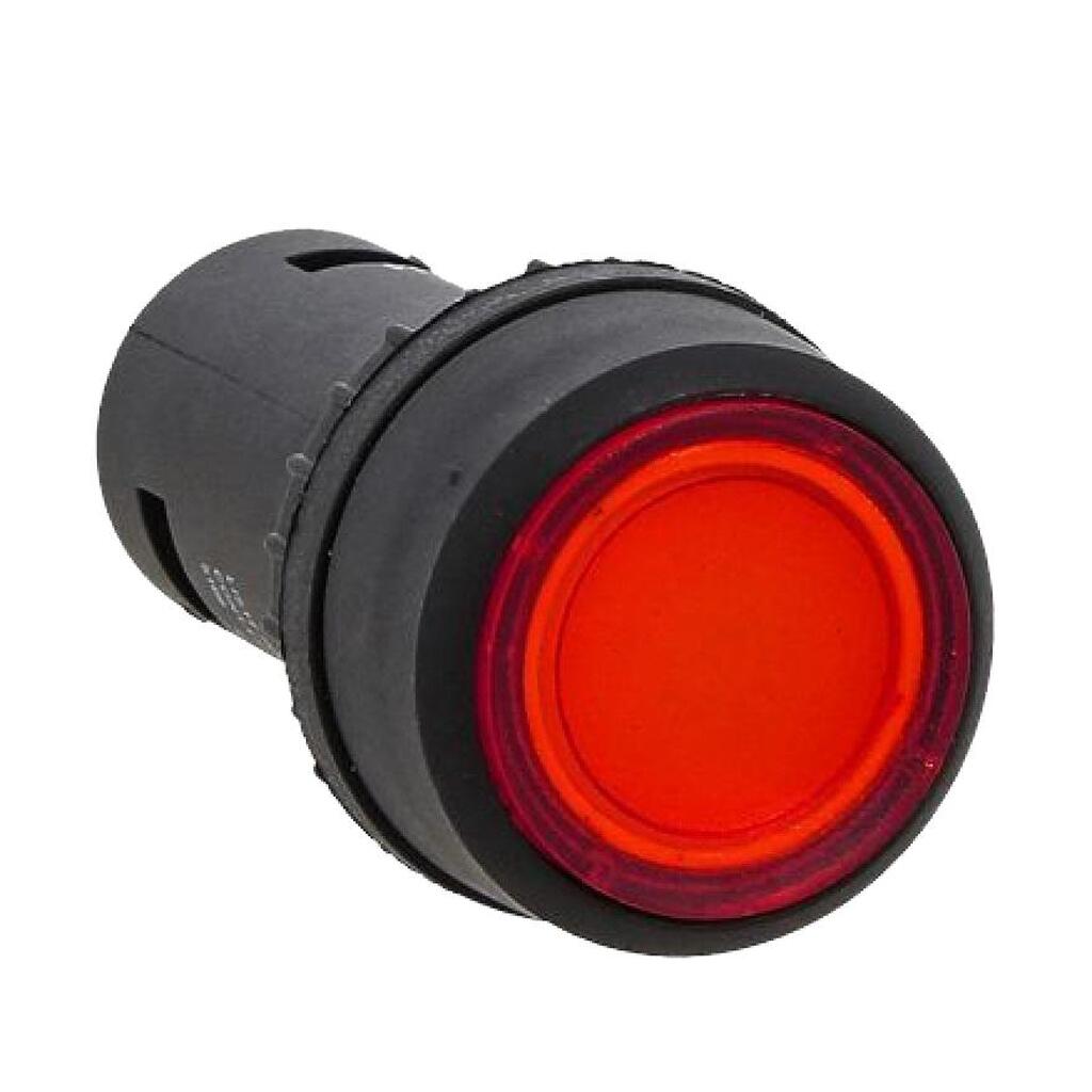 Кнопка с подсветкой EKF SW2C-10D PROxima 24В красная NO SQsw2c-md-r-24