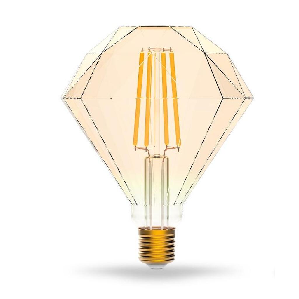 Светодиодная филаментная лампа Gauss Smart Home DIM+CCT E27 Diamond Golden 6,5Вт 2000-5500К 1370112