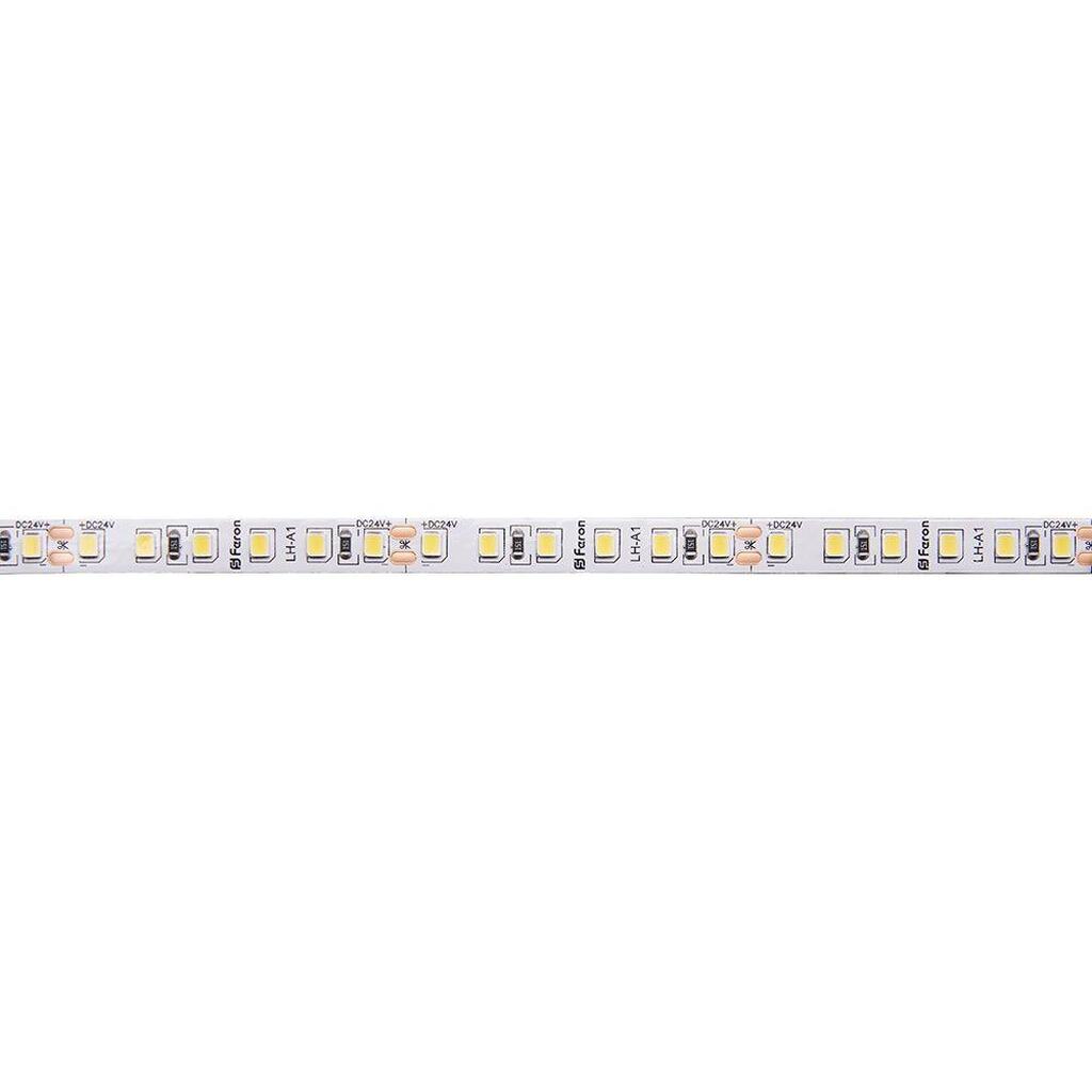 Светодиодная лента FERON 120SMD /м 11Вт/м 24V 5000х8х1.22мм 3000К, LS501 41056