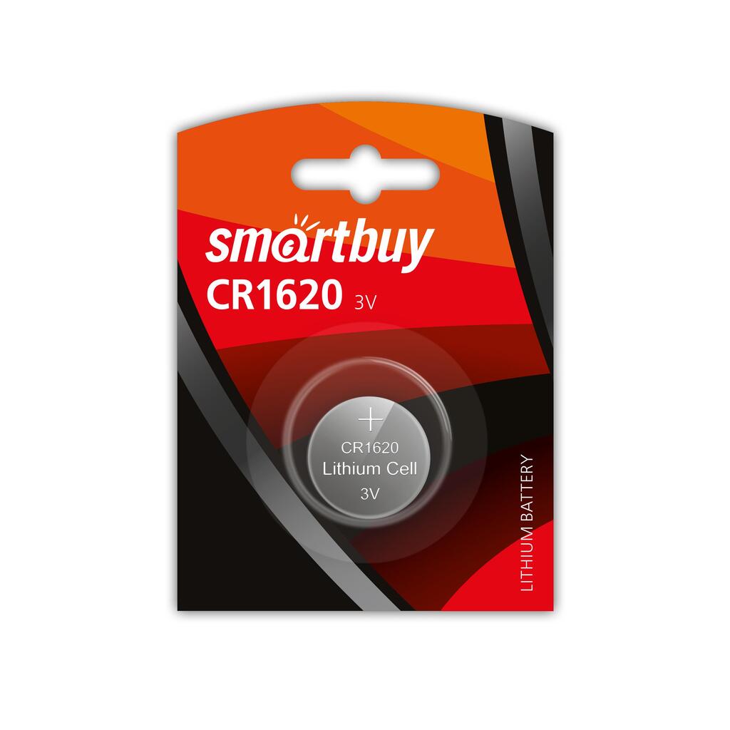 Литиевый элемент питания Smartbuy CR1620 SBBL-1620-1B