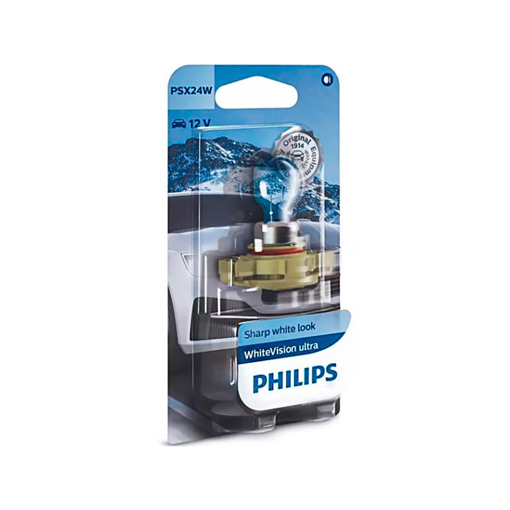 Лампа Philips WhiteVision Ultra PSX24W 12V-24W (PG20/7) 12276WVUB1