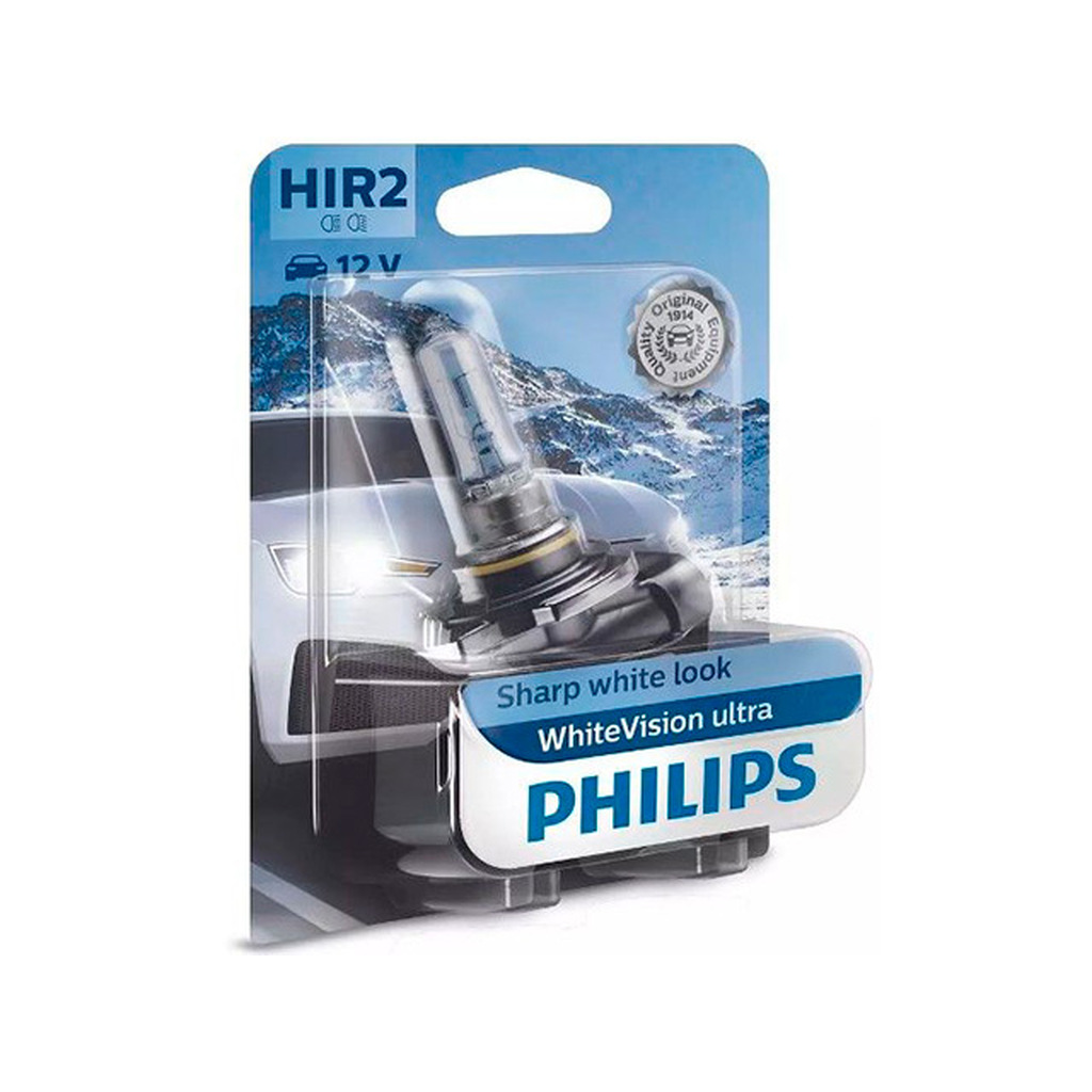 Лампа Philips WhiteVision Ultra HIR2 12V- 55W (PX22d) 9012WVUB1