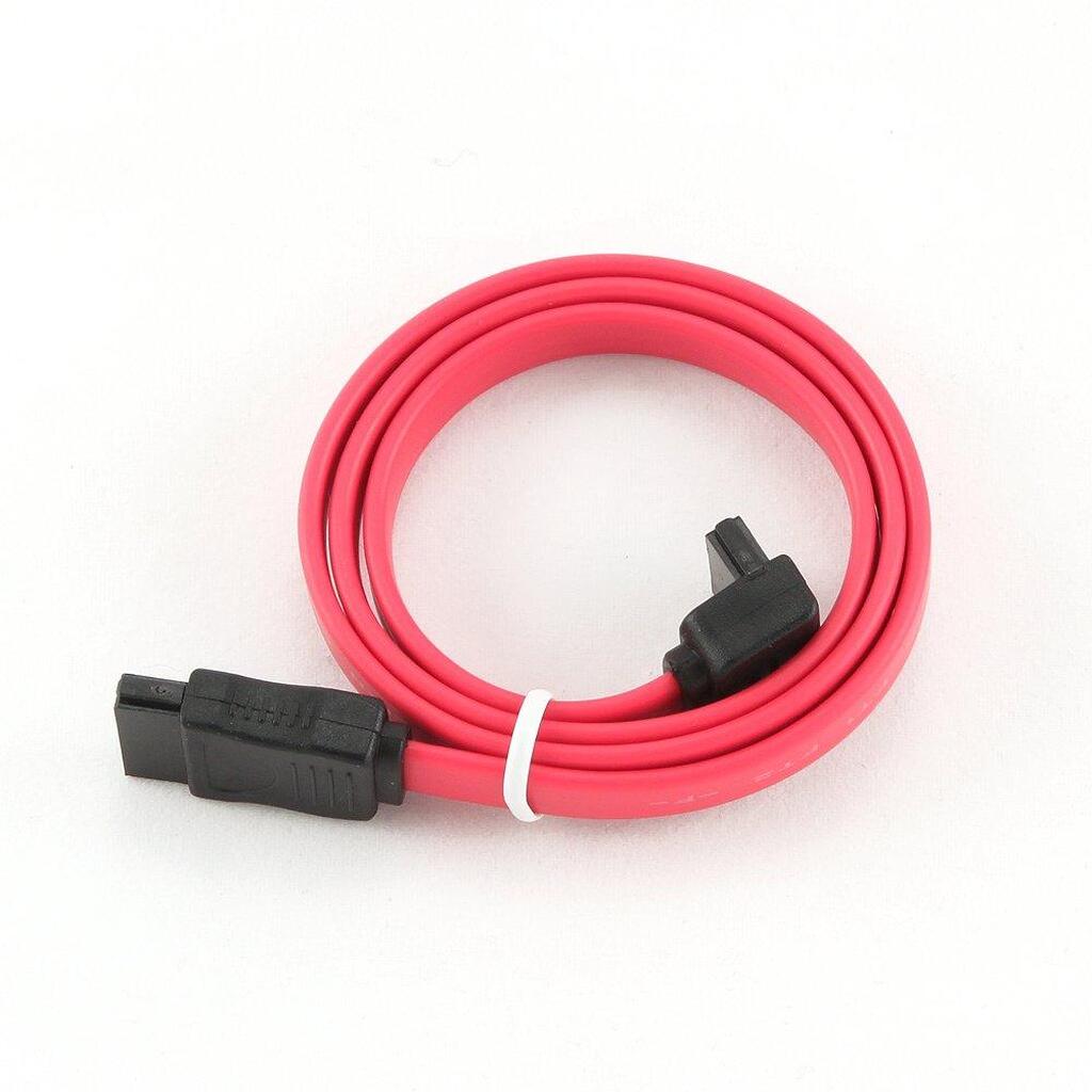 Интерфейсный кабель Cablexpert 50см, угловой разъем, 7pin/7pin, пакет SATA CC-SATA-DATA90