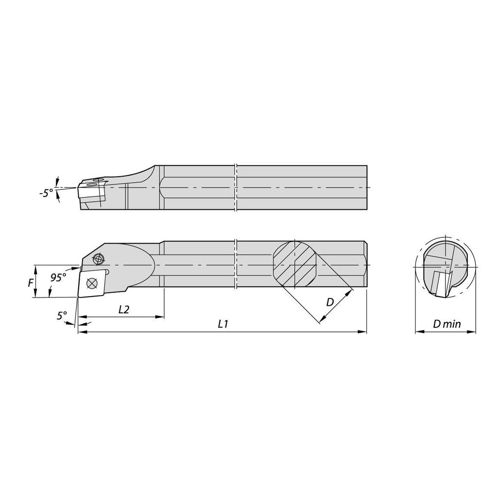 Державка токарная S25R-PCLNR12 NORGAU 020018306