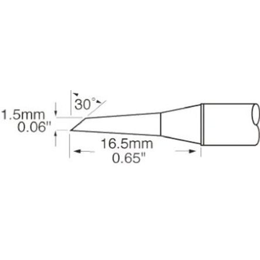 Наконечник (1.5х16.5 мм; миниволна) для MFR-H1 METCAL SFP-DRH15