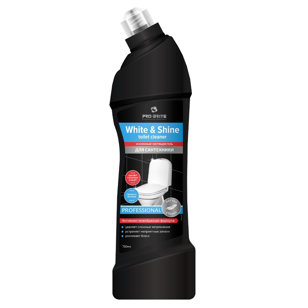 Усиленное чистящее средство для сантехники Pro-Brite White & Shine toilet cleaner свежесть Арктики 1573-075