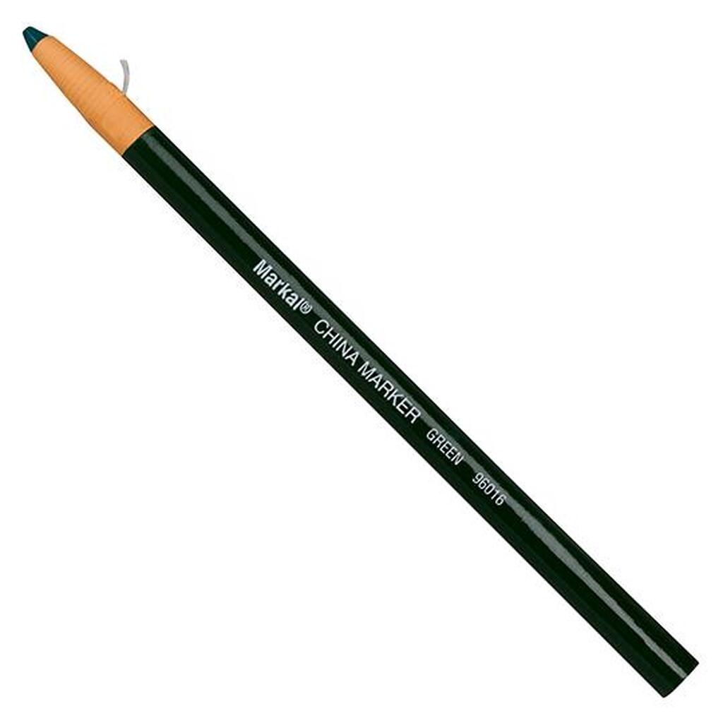 Промышленный восковой самозатачивающийся карандаш Markal China Marker, зелёный 96016