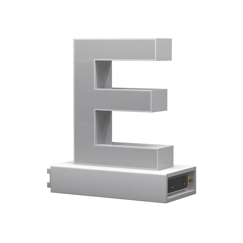 Светодиодная буква Е ABCMIX магнитное соединение, 100 мм -Е-100-magnetic