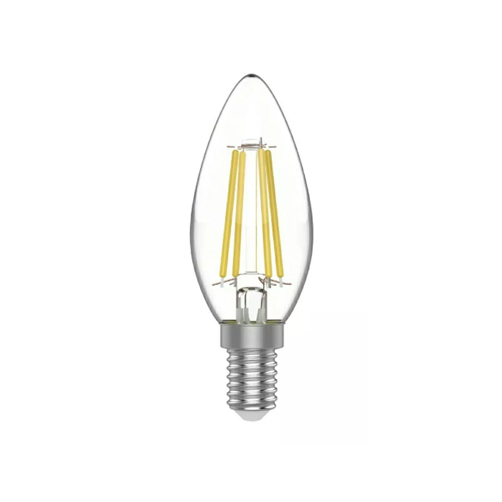 Лампа Gauss Basic Filament, свеча, 4,5W, 400lm, 2700К, Е14, LED, 1/10/50 1031115