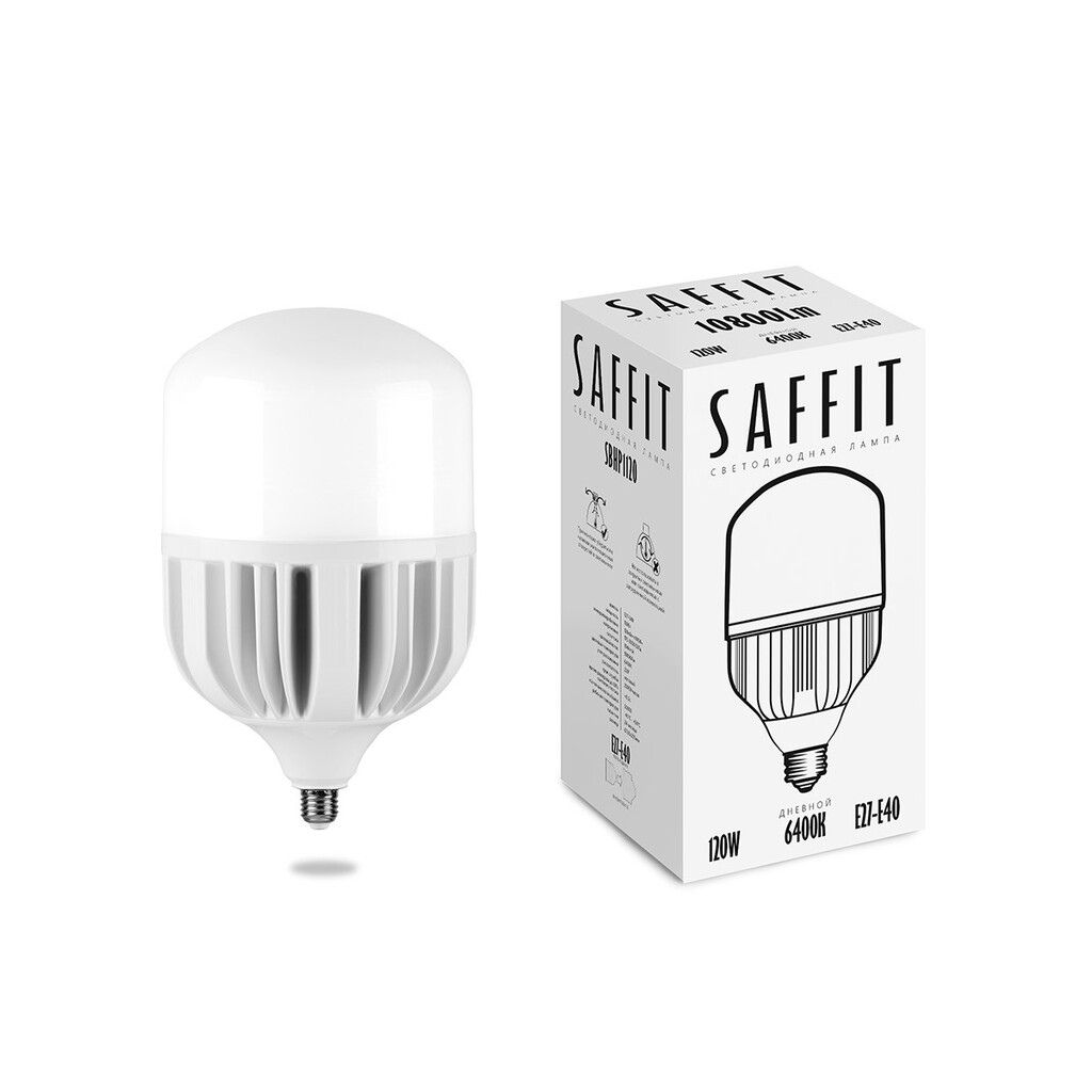 Светодиодная лампа SAFFIT 120W 230V Е27-E40 6400K T140, SBHP1120 55143