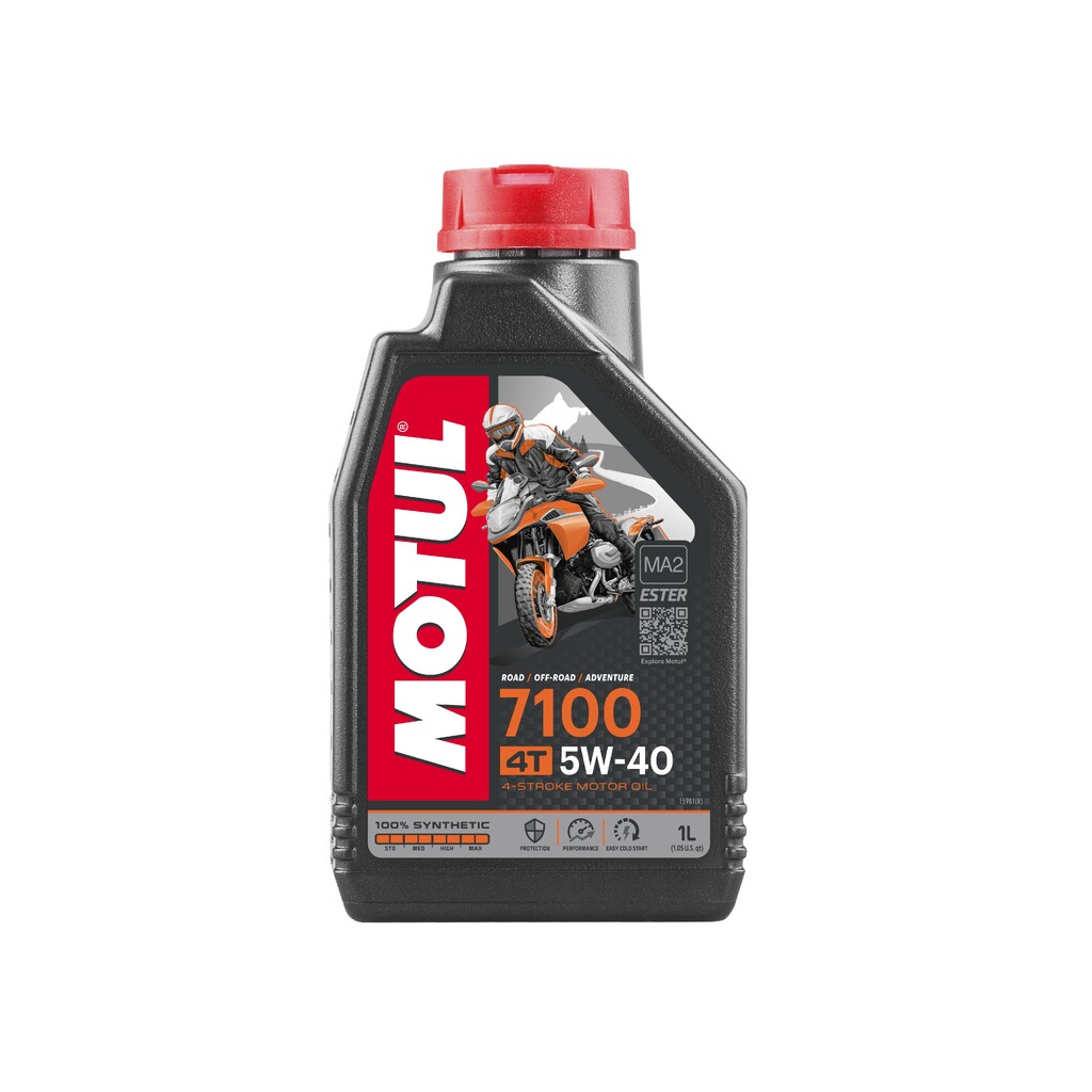 Моторное масло 7100 4T SAE 5W40 1 л MOTUL 104086