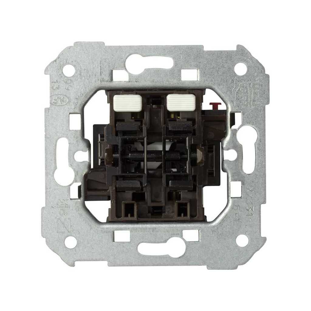 Кнопочный двухклавишный выключатель для управления жалюзи Simon, механическая блокировка С75331-0039
