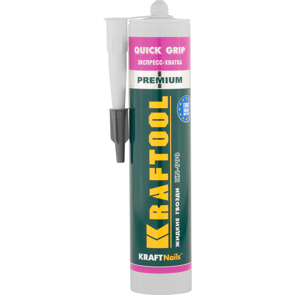 Монтажный клей Kraftool KraftNails Premium KN-990, экспресс хватка, 310 мл 41347