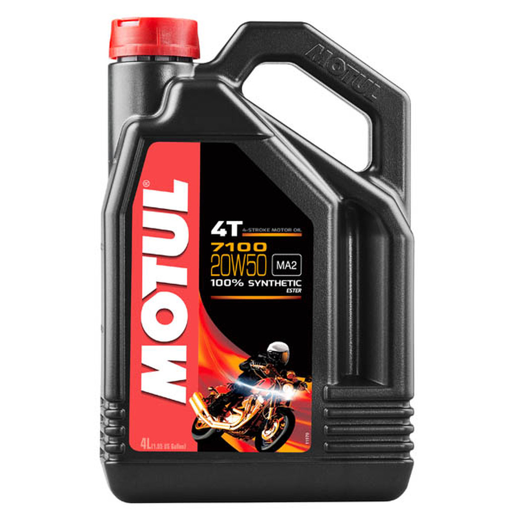 Моторное масло для мотоциклов 7100 4T SAE 20W50 4 л MOTUL 104104