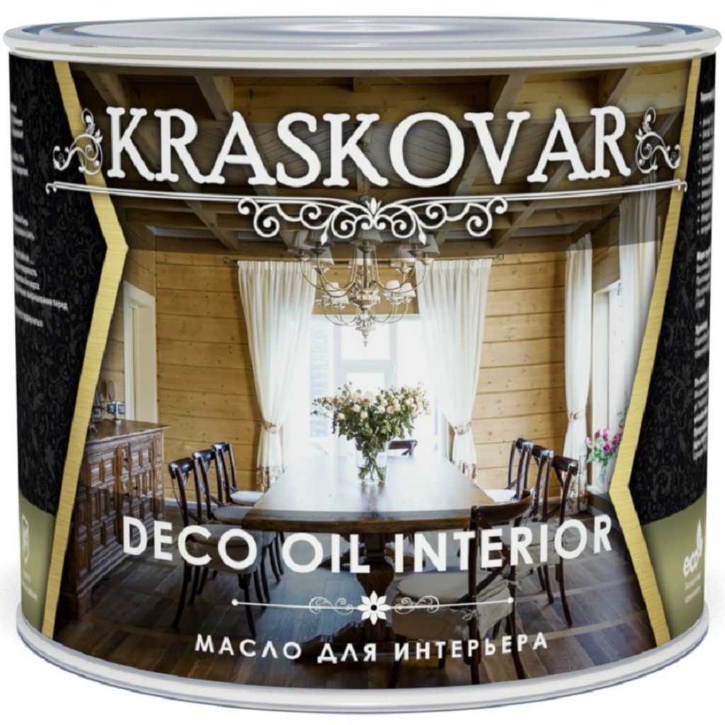 Масло для интерьера Kraskovar Deco Oil Interior зеленый лайм 2,2 л 1361